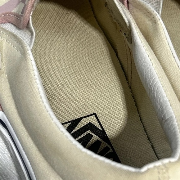 Vans Off The Wall Checkered Slip-On size 5.5 Men/ 7 Women Light Blue And White. - Picture 8 of 15